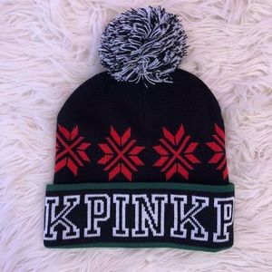 PINK Victoria’s Secret Christmas beanie